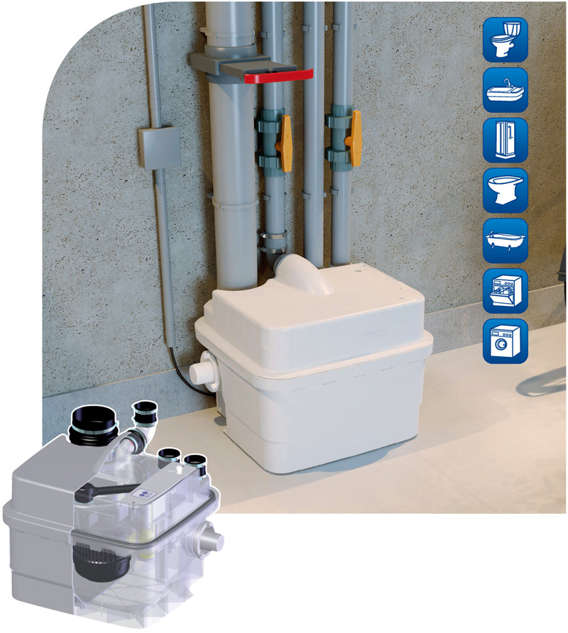 Universal sewage lifting pump (single)
