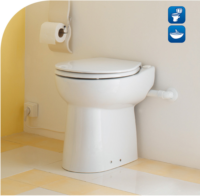 Sewage lifting seat toilet (type A)