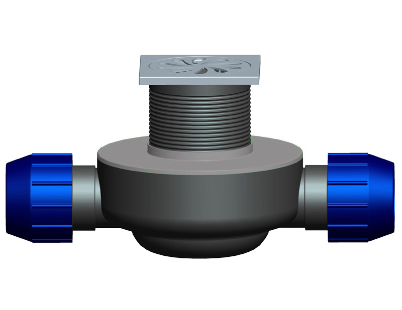 Dual-channel floor drain